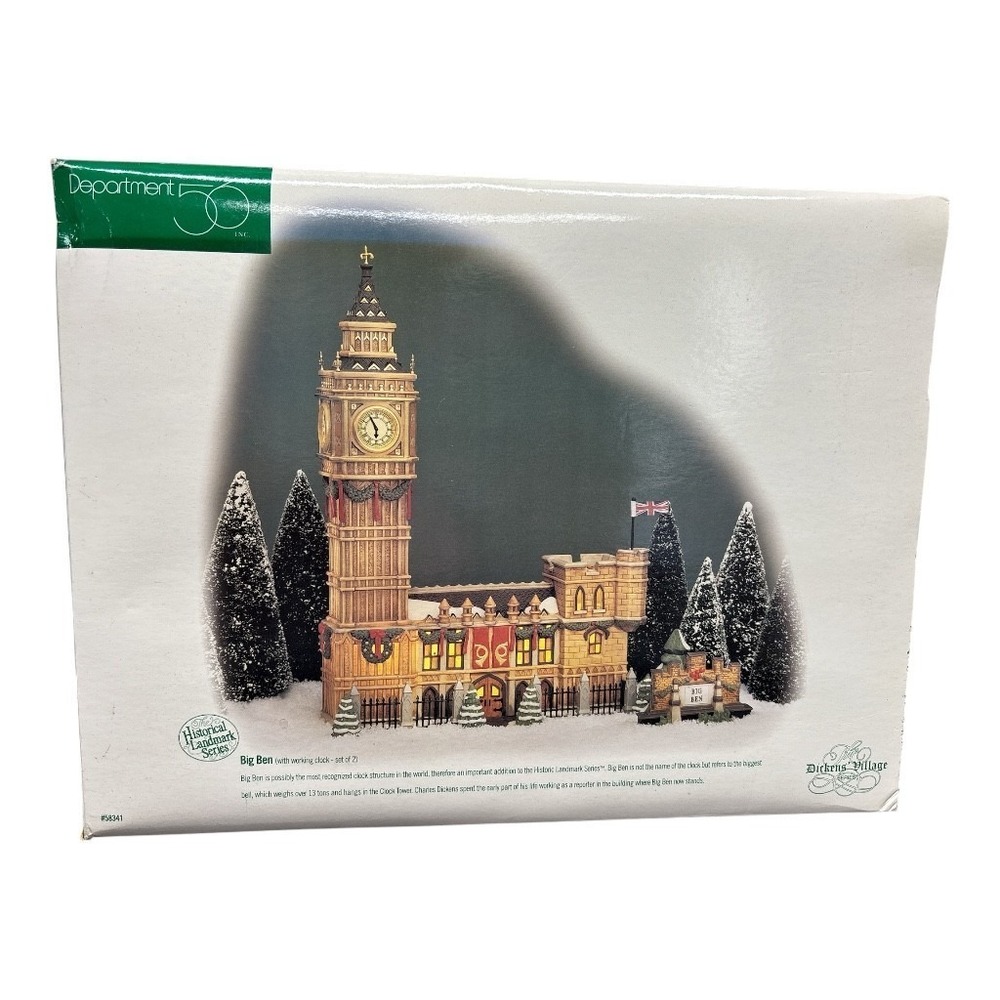 Department 56 Big Ben #58341 Dickens Historical Landmark Series Retired 1998 NIB - Picture 2 of 15